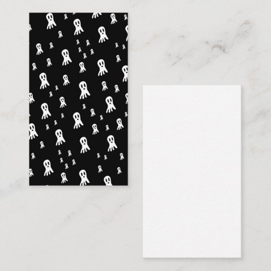 Dark Halloween Ghosts Visitenkarte (Vorne/Hinten)