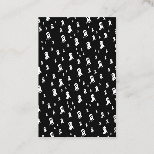 Dark Halloween Ghosts Visitenkarte (Vorderseite)