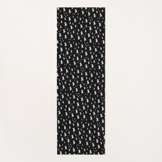 Dark Halloween Ghosts Yogamatte (Vorderseite)