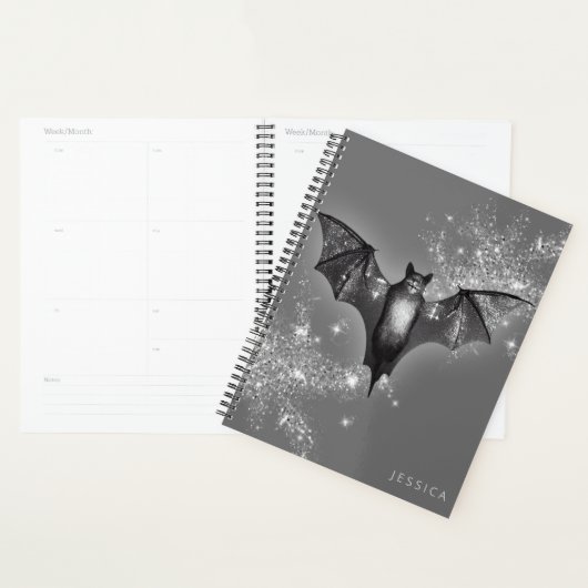 Dark Halloween Glam Bat & Diamonds Wedding Planer (Anzeige)