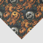 Dark Halloween Pumpkin Seidenpapier (Ausschnitt)