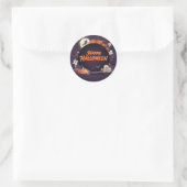 Dark Happy Halloween Runder Aufkleber (Tasche)