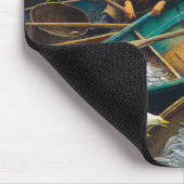 Dark Harbour Fishermen von Newell Convers Wyeth Mousepad (Ecke)