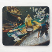 Dark Harbour Fishermen von Newell Convers Wyeth Mousepad (Vorne)