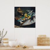 Dark Harbour Fishermen von Newell Convers Wyeth Poster (Küche)