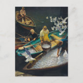 Dark Harbour Fishermen von Newell Convers Wyeth Postkarte (Vorderseite)