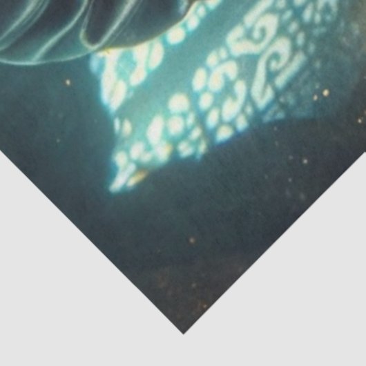 Dark Harlequin Woman Decoupage Paper Seidenpapier (Ausschnitt)