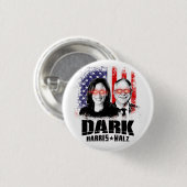 Dark Harris Walz 2024 Button (Vorne & Hinten)