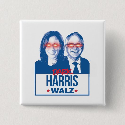 Dark Harris Walz Button (Vorderseite)