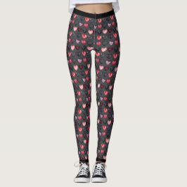 Dark Hearts Goth Leggings