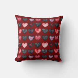 Dark Hearts Throw Kissen