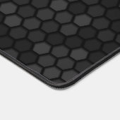 Dark Hexagonal Muster Schreibtischunterlage (Ecke)