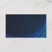 Dark Holographic Chrome 3D Medical Caduceus Visitenkarte (Rückseite)