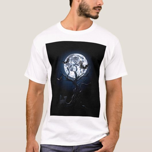 Dark Horror Art – Spooky Halloween-Inspired Design T-Shirt (Vorderseite)