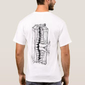 Dark Horror Illustration – Surreal Monster Chest  T-Shirt (Rückseite)