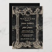 Dark Horror Till Death Do Us Part Wedding Einladung (Vorne/Hinten)