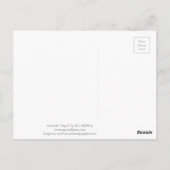 Dark Horse in Aqua - Ausdrucksweise Motion Stallio Postkarte (Rückseite)