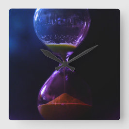 DARK HOURGLASS QUADRATISCHE WANDUHR