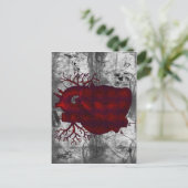 Dark Human Heart Postcard Postkarte (Stehend Vorderseite)