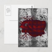 Dark Human Heart Postcard Postkarte (Vorne/Hinten)