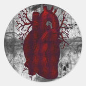 Dark Human Heart Sticker (Vorderseite)
