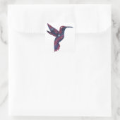 Dark Hummingbird Starscape Sticker (Tasche)