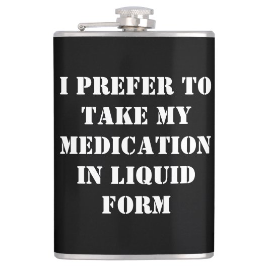 Dark Humor Flasche von Skullnskin / J. H. Thornton Flachmann (Vorderseite)