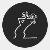 Dark Humor Sarcasm Funny Quote Witty Irony Office Runder Aufkleber (Vorderseite)