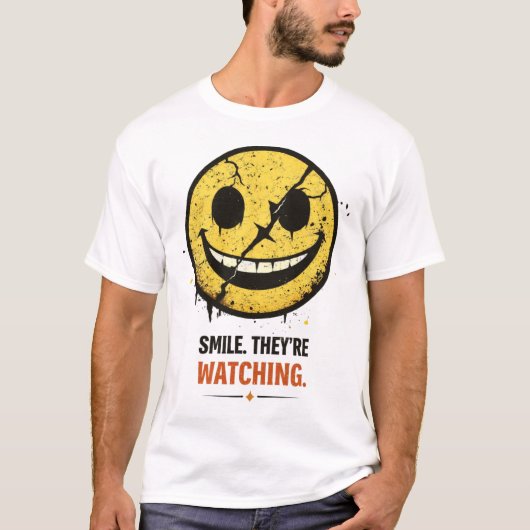 Dark Humor Smiley Face T-Shirt (Vorderseite)