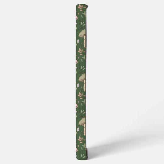 Dark Hunter Green Fungi Seamless Sophisticated Samsung Galaxy Hülle (Linke Seite)