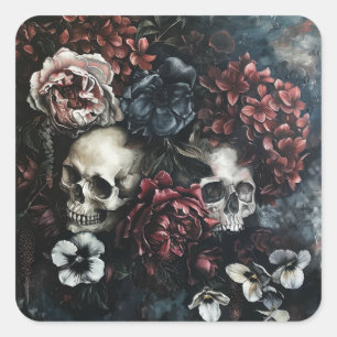 Dark Hütte Core Quadratischer Aufkleber