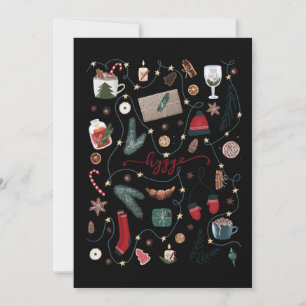 Dark Hygge Christmas Poster Feiertagskarte