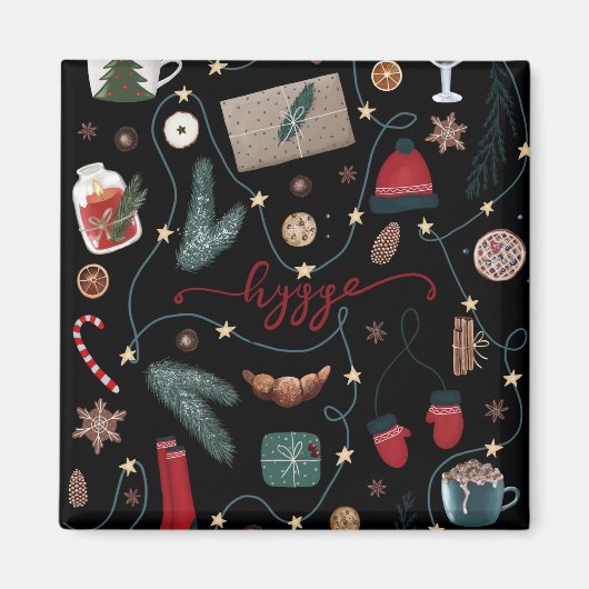 Dark Hygge Christmas Poster Magnet (Vorne)