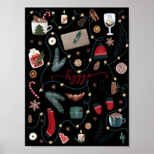 Dark Hygge Weihnachten Poster