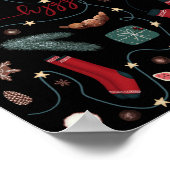 Dark Hygge Weihnachten Poster (Ecke)