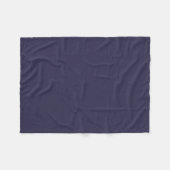 Dark Indigo Tinte Blue Solid Color Print Fleecedecke (Vorderseite (Horizontal))