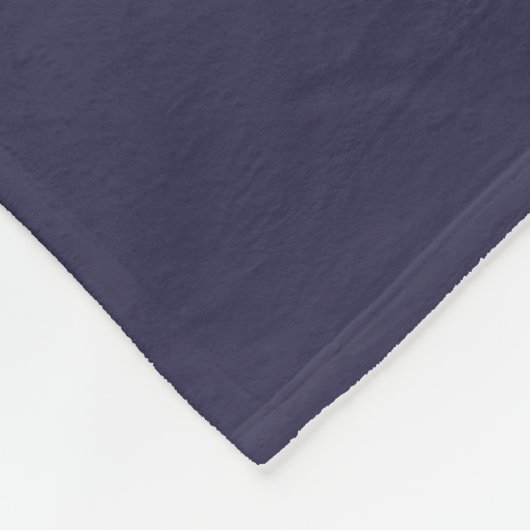 Dark Indigo Tinte Blue Solid Color Print Fleecedecke (Ecke)