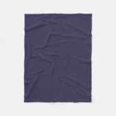 Dark Indigo Tinte Blue Solid Color Print Fleecedecke (Vorderseite)