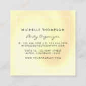 Dark Iridescent Balloons Event Coordinator Square Quadratische Visitenkarte (Rückseite)