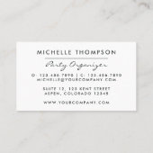 Dark Iridescent Balloons Event Industry Visitenkarte (Rückseite)