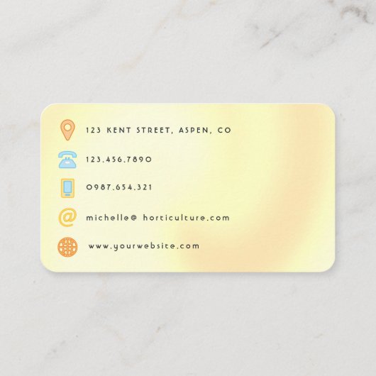 Dark Iridescent Balloons Event Planner QR Code Visitenkarte (Rückseite)