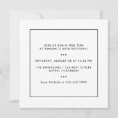 Dark Iridescent Balloons Geburtstagsparty Einladung (Rückseite)