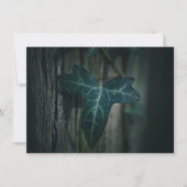 Dark Ivy Leaf Nature Foto Card (Vorderseite)