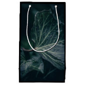 Dark Ivy Leaf Nature Foto Kleine Geschenktüte (Vorderseite)