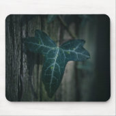 Dark Ivy Leaf Nature Foto Mousepad (Vorne)