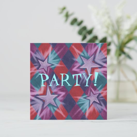 Dark Jester Party Einladung (Stehend Vorderseite)