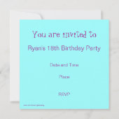 Dark Jester Party Einladung (Rückseite)