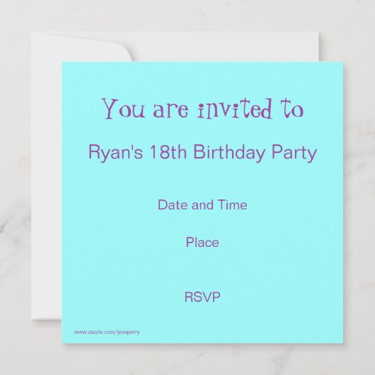 Dark Jester Party Einladung (Rückseite)