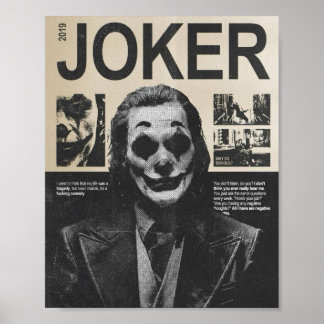 Dark Joker Poster - Gritty Urban ClownsKunstmuseum