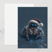 Dark Jumping Spider Christmas Cards Feiertagskarte (Vorne/Hinten)